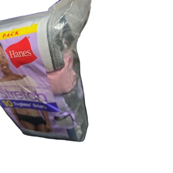 Hanes‎ Women’s 10-Pack Breathable Cotton Tagless Stretch Briefs Size M (6) – New - Picture 6 of 6